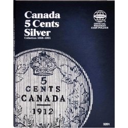 Whitman Folder 3201: Canadian 5 Cents Silver, 1858-1921