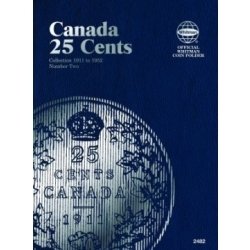 Whitman Folder 2482: Canadian 25 Cents Vol 2, 1911-1952