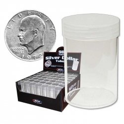 BCW Coin Tubes - Large Dollar - Case BCW Coin Tubes - Large Dollar - Case