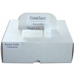 Coin Safe Square Tubes, Cent Size - Case