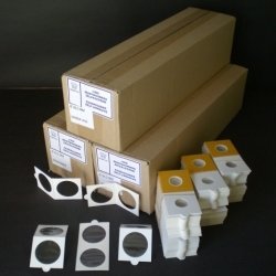 Supersafe Self Adhesive 2.5x2.5 Holders -- 53mm (Large Crown) Bulk