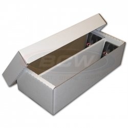 BCW Trading Card/Slab Storage Box -- 1600 Count ( Shoe Box) - Bundle of 25