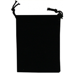 Velour Drawstring Pouch - 5x7.5 - Black - Pack of 25
