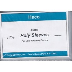 HECO Poly Philatelic Sleeves -- Euro Covers