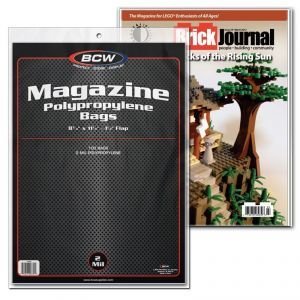 BCW Mylar Magazine Bags (2 Mil) -- Pack of 50