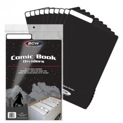 BCW Comic Book Dividers - Black BCW Comic Book Dividers - Black