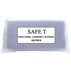 Safe T Vinyl Currency Sleeves - Fractional