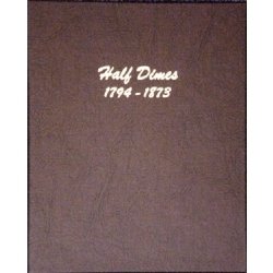 Dansco Album 6120: Half Dimes, 1794-1873