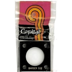 Capital Holder - Barber Half Dollar, 2x2 Capital Holder - Barber Half Dollar, 2x2