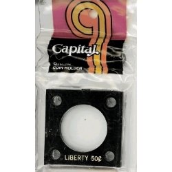 Capital Holder - Liberty Half Dollar, 2x2 Capital Holder - Liberty Half Dollar, 2x2