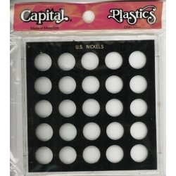 Capital Holder - U.S. Nickels (25 Holes, No Dates)