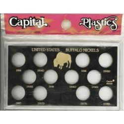 Capital Holder - Buffalo Nickels 1934-1938D (Meteor)