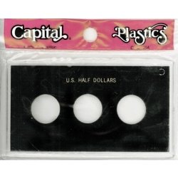 Capital Holder - U.S. Half Dollars (3 Holes, No Dates) (Meteor)