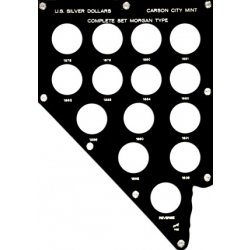 Capital Holder - Carson City Morgan Dollars Nevada Shape