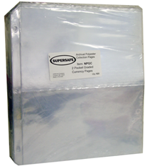 Supersafe Archival Pages -- Graded Currency - pack of 50