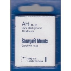 Showgard Stamp Mounts: AH (41/31) - Black