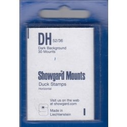 Showgard Stamp Mounts: DH (52/36) - Black