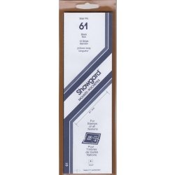 Showgard Stamp Mount Strips: 61mm - Black