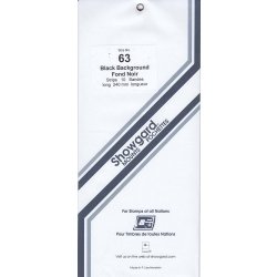 Showgard Stamp Mount Strips: 63mm - Black Showgard Stamp Mount Strips: 63mm - Black
