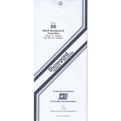 Showgard Stamp Mount Strips: 66mm - Black