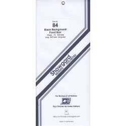 Showgard Stamp Mount Strips: 84mm - Black Showgard Stamp Mount Strips: 84mm - Black