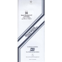 Showgard Stamp Mount Strips: 96mm - Black Showgard Stamp Mount Strips: 96mm - Black