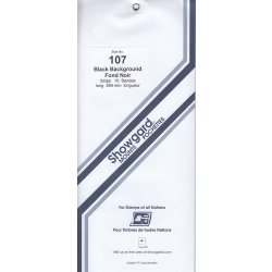 Showgard Stamp Mount Strips: 107mm - Black Showgard Stamp Mount Strips: 107mm - Black