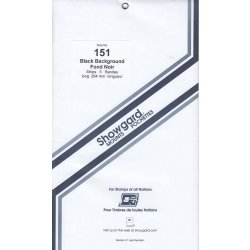 Showgard Stamp Mount Strips: 151mm - Black Showgard Stamp Mount Strips: 151mm - Black