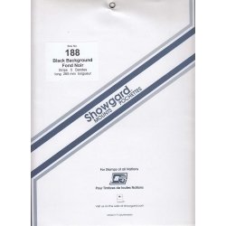 Showgard Stamp Mount Strips: 188mm - Black Showgard Stamp Mount Strips: 188mm - Black