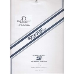 Showgard Stamp Mount Strips: 215mm - Black Showgard Stamp Mount Strips: 215mm - Black