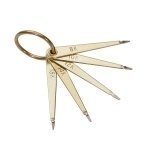 Gold Test Needles, 6 ( 8k,10k, 12k, 14k, 18k,, Silver) 5 Needles