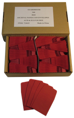 Guardhouse Paper Coin Envelopes - Red