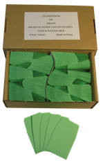 Guardhouse Paper Coin Envelopes - Green