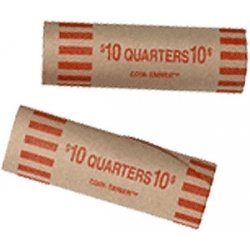 Preformed Coin Wrappers - Quarters