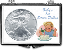 ASE Babys First Silver Dollar - Snaplock