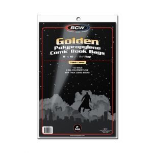 BCW Thick Comic Bags - Golden