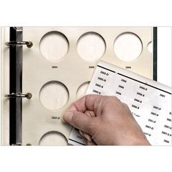 Littleton Album Date Labels - 2009-2020 P, D, & S. (220 labels - 55 per page, 4 pages per set)