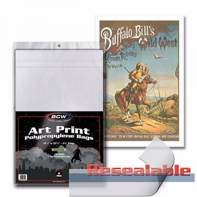 BCW 11x17 Art Print Resealable Bags