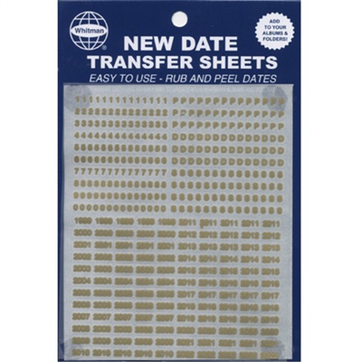 New Date Transfer Stickers - Gold