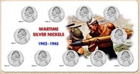 Specialty Sets Card and Sleeve - Wartime Silver Nickel
