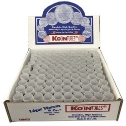 Edgar Marcus Round Koin Tubes - Dime - Case