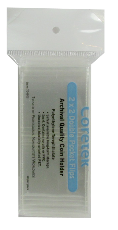 Coretek 2x2 Museum Quality Flips - 50 pack