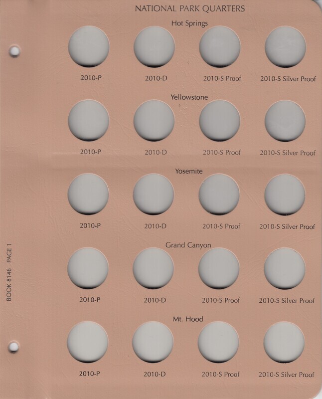 Dansco Album 8146: National Parks Quarters w/ Proofs, 2010-2015
