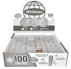 Whitman/HE Harris Round Tubes, Quarter Size - Case Whitman/HE Harris Round Tubes, Quarter Size - Case