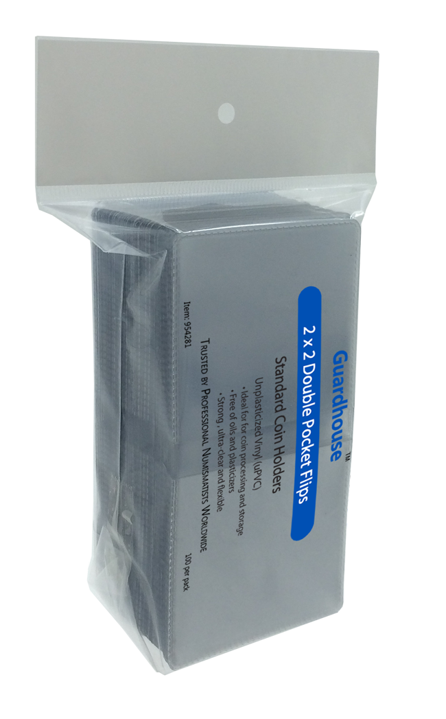 Guardhouse 2x2 Coin Flip - Unplasticized 100 Pack with inserts