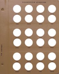 Dansco Replacement Page 7140-2/8140-2: Washington Quarters (1941-S to 1949-D)