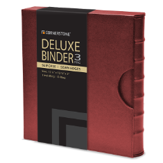 Cornerstone Regular Capacity 3 D-ring Binder & Slip Case (Burgundy)