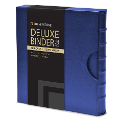 Cornerstone Regular Capacity 3 D-Ring Binder & Slip Case (Navy Blue)