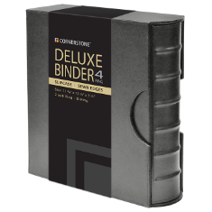 Cornerstone Large Capacity 4 D-Ring Binder & Slip Case (Gray) Cornerstone Large Capacity 4 D-Ring Binder & Slip Case (Gray)