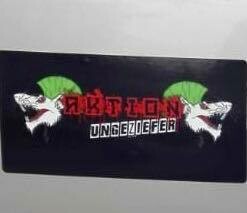 Aktion Ungeziefer-Aufkleber 50x100mm